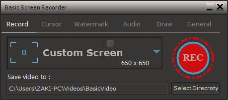Basic Screen Recorder